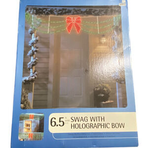 Swag With Holographic Bow 6.5' 2004 One Piece Folding Metal Frame Multifunction